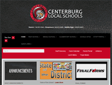 Tablet Screenshot of centerburgschools.org